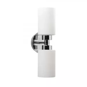 Noor Aplica de perete Balcova N-347, 13 x 43 cm, 2 x E27, 100W, argintiu