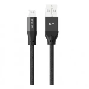 Silicon Power LK35AL, Lightning - USB, 1m, Negru SP1M0ASYLK35AL1K