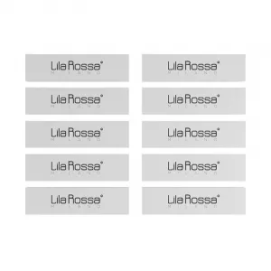 Lila Rossa Set 10 buffere, 9.5 x 2.5 cm, Gri JF4502