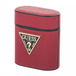 Guess Husa Protectie Casti Saffiano pentru Apple AirPods Gen 1 / Apple AirPods Gen 2, Rosie GUACA2VSATMLRE