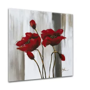 Styler Tablou Glasspik Poppy Flower, 20 x 20 cm