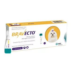 MSD Bravecto spot on (2-4.5 kg) 1 pipeta