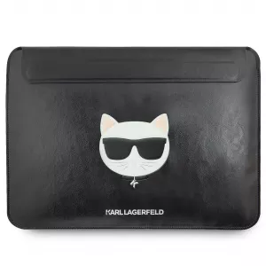 Karl Lagerfeld n Choupette Sleeve, pentru MacBook Air/Pro, Neagra KLCS133CHBK