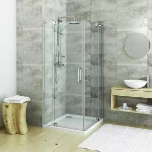 Roth Usa de dus pivotanta GDO1N/900, H.2000, profil crom, sticla transparenta