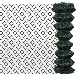 vidaXL Gard de legătură din plasă, 1,25 x 25 m, oțel galvanizat
