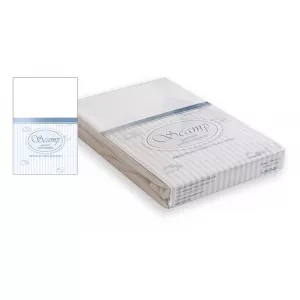 SCAMP cearsaf cu elastic 60x120 - 70x140 cm - alb