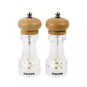 Salter Rasnita 7607 WDXR, Sare si Piper, 2 buc, Maro