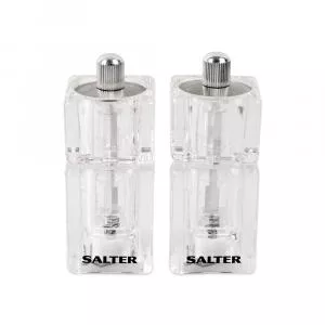Salter Rasnita 7605 CLXR, sare si Piper, 2buc, Transparent