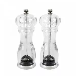 Salter Rasnita 7606 CLXRUP1, Sare si Piper, 2 buc, Transparent