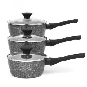 Salter Tigai si seturi BW05751S2EU7 Megastone 3-Piece Saucepan Set