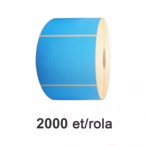 ZINTA Role etichete semilucioase albastre 100x100mm, 2000 et./rola - 100X100X2000-SGP-BLU