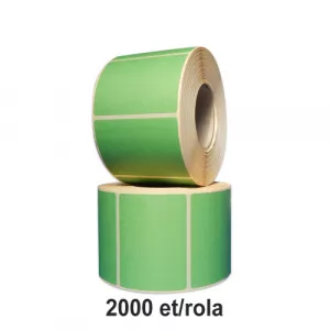 ZINTA Role etichete semilucioase verzi 100x100mm, 2000 et./rola - 100X100X2000-SGP-GRE