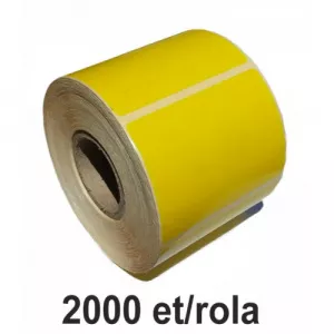 ZINTA Role etichete semilucioase galbene 100x100mm, 2000 et./rola - 100X100X2000-SGP-YEL