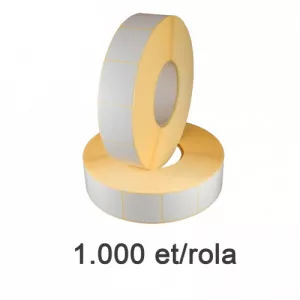ZINTA Role etichete semilucioase 32x57mm, 1000 et./rola - 32X57X1000-SGP