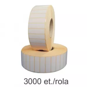 ZINTA Role etichete semilucioase 40x10mm, 3000 et./rola - 40X10X3000-SGP