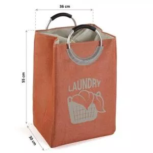 Versa Cos pentru rufe Laundry, 36 x 30 x 55 cm, poliester, portocaliu