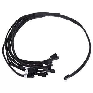 Phobya 4-Pin PWM to 9x 4-Pin PWM Y-Cable 60cm Black