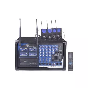 Azusa Microfon Statie MIK0125, 4 microfoane tip casca PA-180 UHF