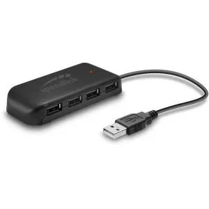 Speedlink SNAPPY EVO USB Hub, 7-Port, USB 2.0, Active, black  SL-140005-BK