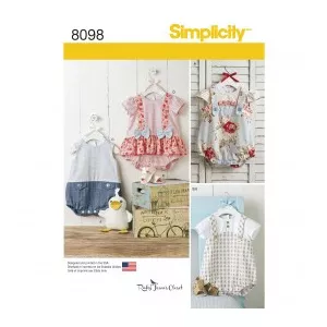 Simplicity Tipar salopeta si sandale bebelusi 8098