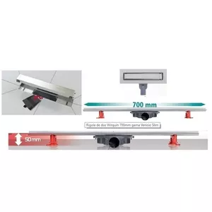 Wirquin RIGOLA CU MEMBRANA ANTIMIROS 700mm - SLIM VENESIO