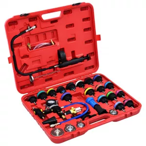 vidaXL Set testare presiune radiator și sistem de răcire, 28 piese 210533