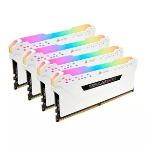 Corsair Vengeance RGB PRO White 32GB DDR4 3200MHz CL16 Quad Channel Kit CMW32GX4M4C3200C16W