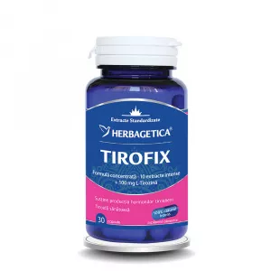 Herbagetica Supliment alimentar Tirofix, 30 cps