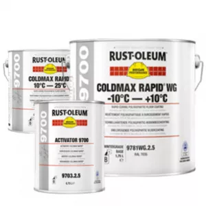 Rust-Oleum Vopsea poliaspartica 9700 Coldmax Alb RAL 9010 2.5 Litri