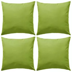 vidaXL Perne de exterior, 4 buc., verde măr, 45 x 45 cm