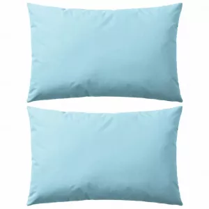 vidaXL Perne de exterior, 2 buc., albastru deschis, 60 x 40 cm