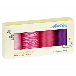 Mettler Ata de brodat POLY SHEEN BLOSSOM ,4 bucati
