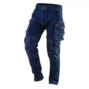 NEO Pantaloni de lucru tip blugi, cu intariri pentru genunchi, model Denim, marimea L/52