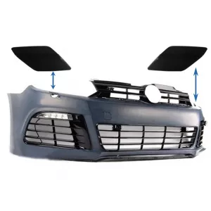 Volkswagen Capace Spalatoare Faruri Bara Fata VW Golf VI 6 (2008-2013) R20 Look KTX2-SRAVWG6R