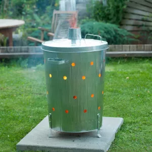 Nature Incinerator de grădină din oțel galvanizat, 46x72 cm, 6070464