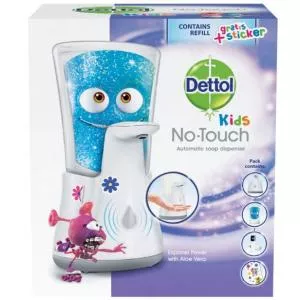 Dettol Dispenser automat Kids No Touch + Rezerva Kids No Touch cu Aloe Vera, 250 ml