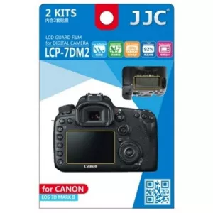 JJC - Folie protectie LCD pentru Canon EOS 7D Mark II, 2 buc.