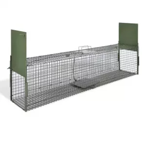 vidaXL Cușcă capcană cu 2 uși 150 x 30 x 30 cm