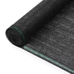vidaXL Plasă teren de tenis, negru, 1 x 50 m, HDPE