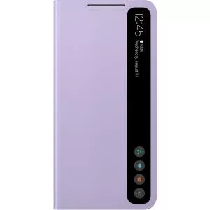 Samsung Husa Plastic Galaxy S21 FE 5G, Clear View, Violet EF-ZG990CVEGEE