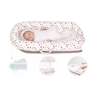 BabyMatex Bed Nest Delux White Grey