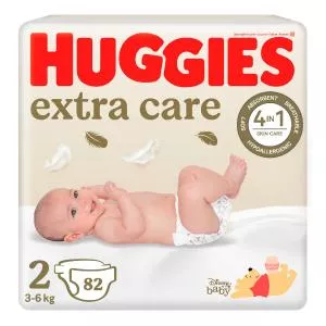 Huggies Extra Care Nr.2, 3-6 kg, 82 buc 