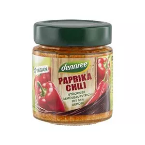 dennree Crema Tartinabila cu Ardei si Chilli Bio 120 grame