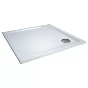 SanSwiss Cadita 80x80x3 cm de dus patrata din marmura sintetica gama TRACY