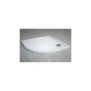 SanSwiss WAR-Cadita de dus sfert de cerc din marmura sintetica 80x80x3 cm gama TRACY