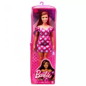 Mattel BARBIE Fashionistas PAPUSA BARBIE FASHIONISTA SATENA CU ROCHIE ROZ CU BULINE