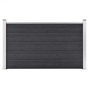 vidaXL Gard de grădină, gri, 180 x 105 cm, WPC