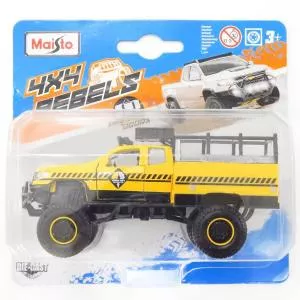 Maisto Masinuta 4X4 Rebels, Chevrolet Colorado 2017 Amarelo, 1:64, Galben