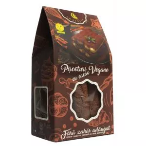 AMBROZIA Piscoturi vegane cu cacao, 130g