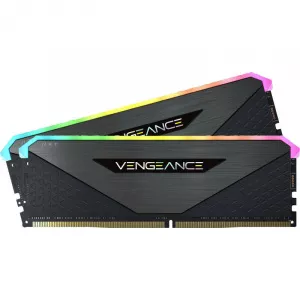 Corsair VENGEANCE® RGB RT 32GB (2 x 16GB) DDR4 DRAM 3600MHz C16 Memory Kit – Black CMN32GX4M2Z3600C16